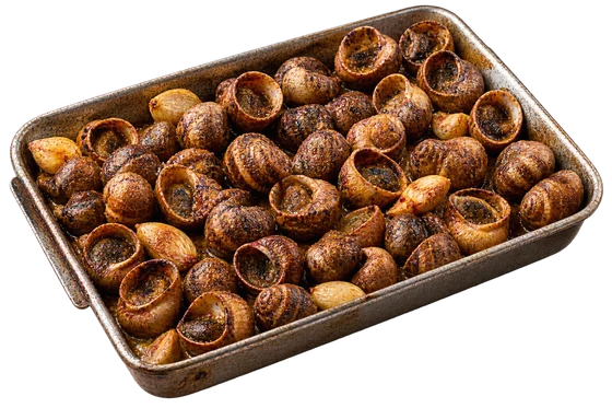Cargols a la llauna