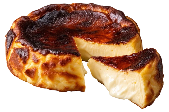 Tarta de queso vasca