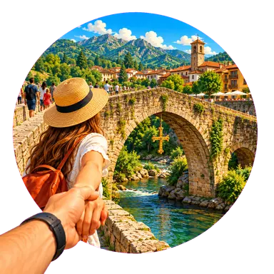 Il ponte con la croce appesa