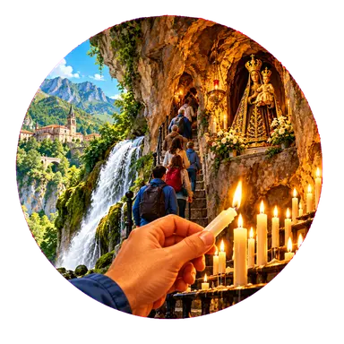 La grotta con la Vergine dentro