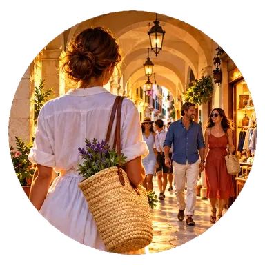Le strade porticate del centro
