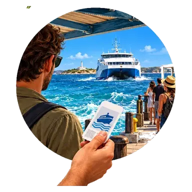 Si arriva solo in barca