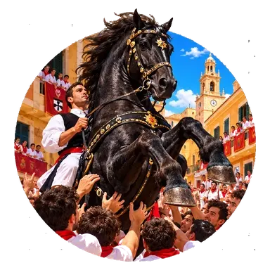 I «cavallers» in mezzo alla folla