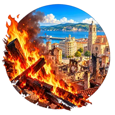 L'incendio del 1941 si vede ancora