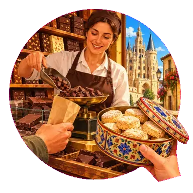 I «mantecados» e la cioccolata