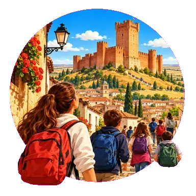 Il «Castillo de la Mota» rosso