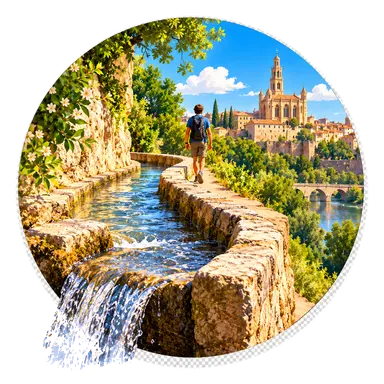 La «Séquia» che porta l'acqua dal 1339