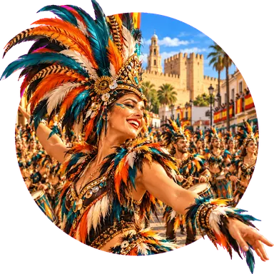 Il carnevale delle «comparsas»