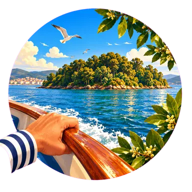 L'isola di Cortegada davanti