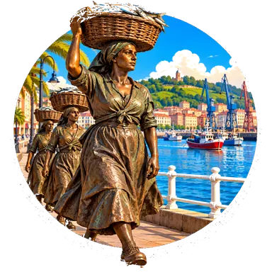 Le «sardineras» ricordate in bronzo